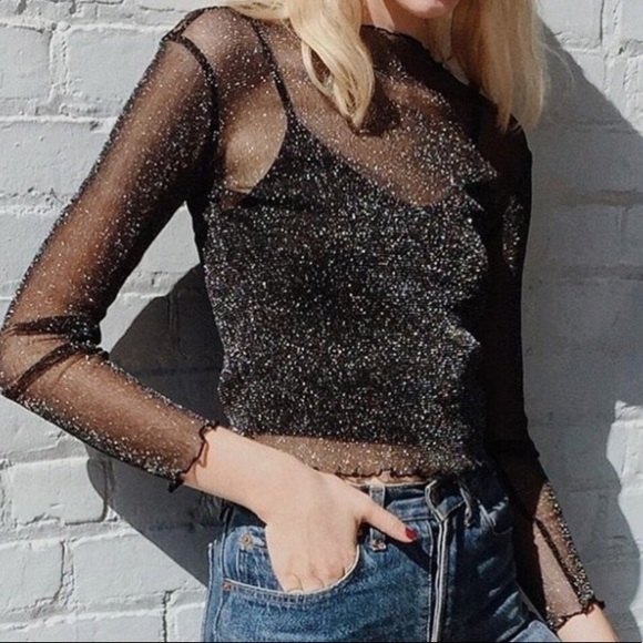 brandy melville sheer top